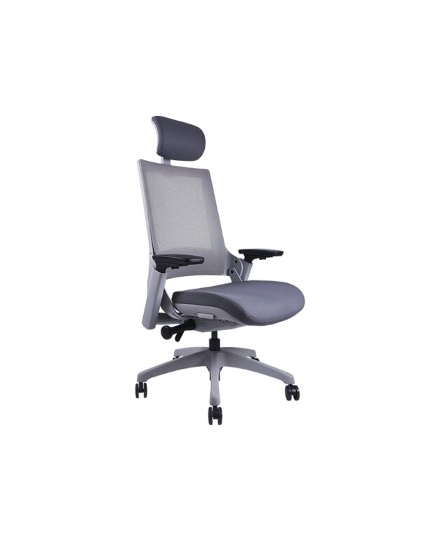 Sillón ejecutivo tapizado en malla flex con base de aluminio modelo BM 7900