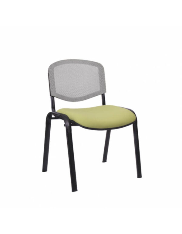 Silla para visitante reforzada sin brazos con respaldo de malla BM 651 RNET