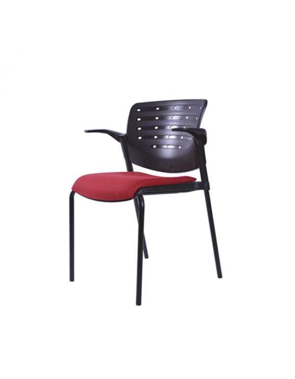 Silla polivalente de polipropileno con asiento tapizado BM 821 N