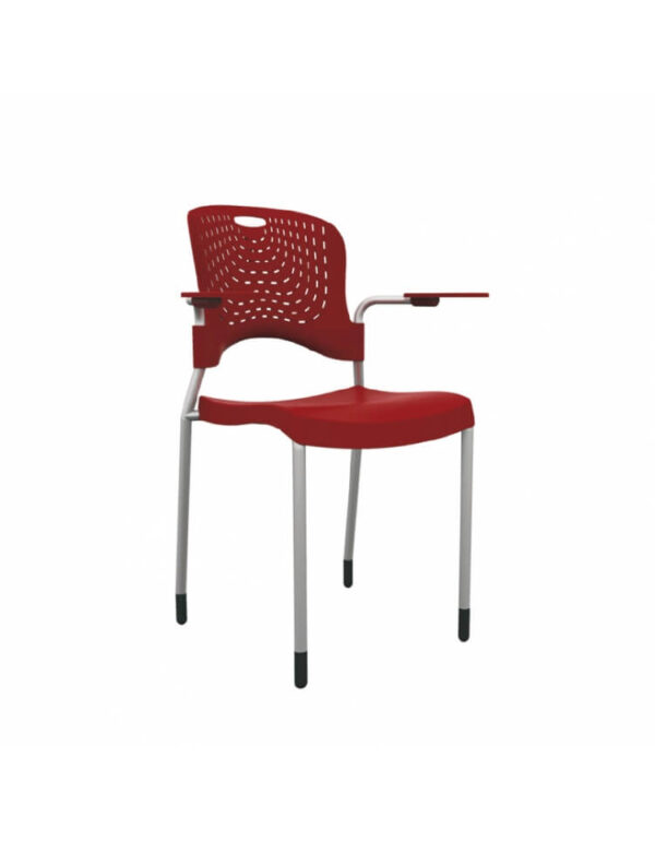 Silla fija para visitante en polipropileno con brazos BM 900 CB