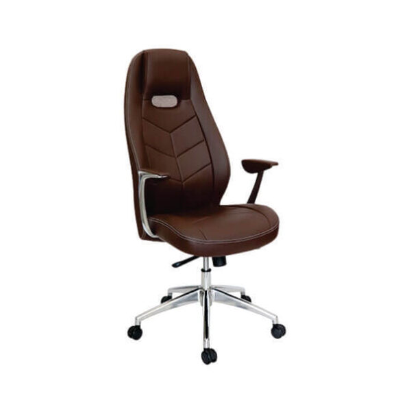 Sillón de alto nivel para directivo ALUFSEN (OHE-405CHOCOLATE)